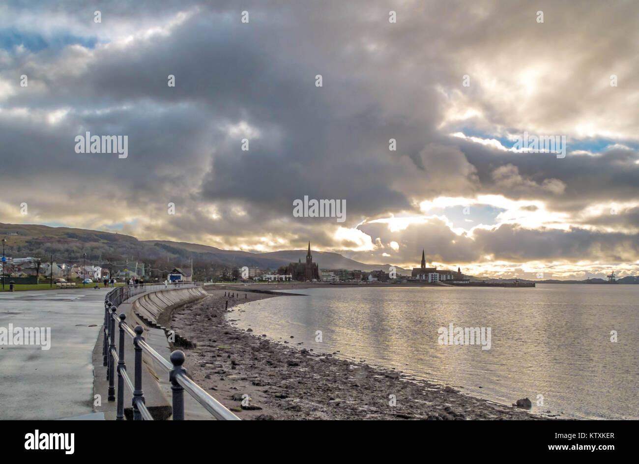 Largs Holiday Town & Seafront Stock Photo