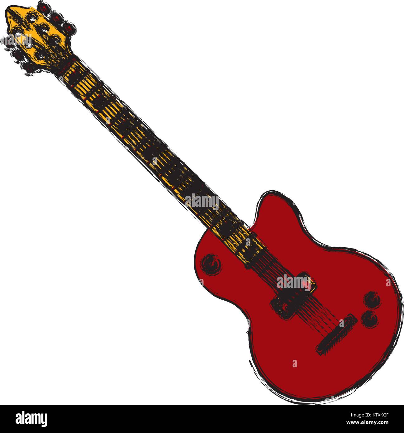 Electric guitar music instrument Stock Vector Image & Art - Alamy
