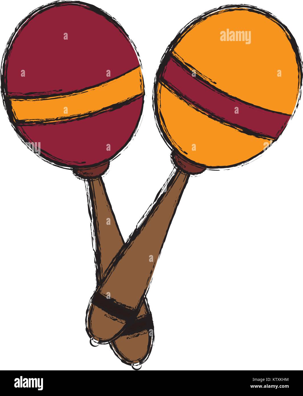 Maracas music instrument Stock Vector Image & Art Alamy