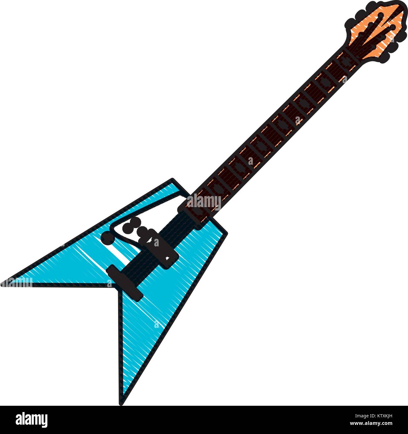 Electric guitar music instrument Stock Vector Image & Art - Alamy
