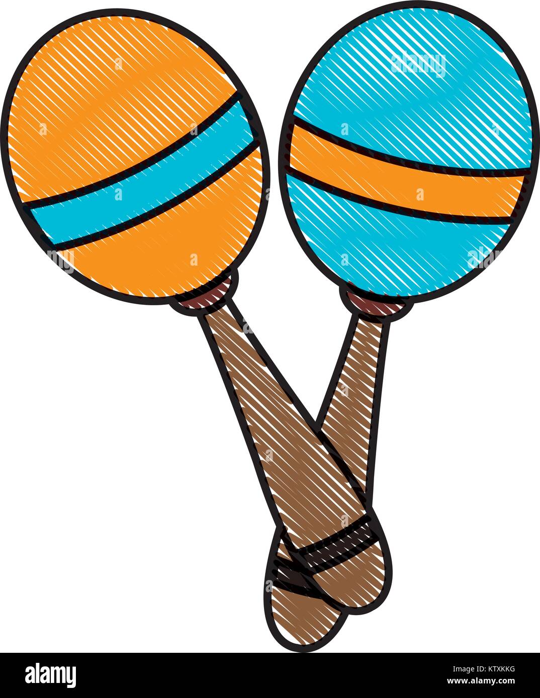 Maracas music instrument Stock Vector Image & Art Alamy