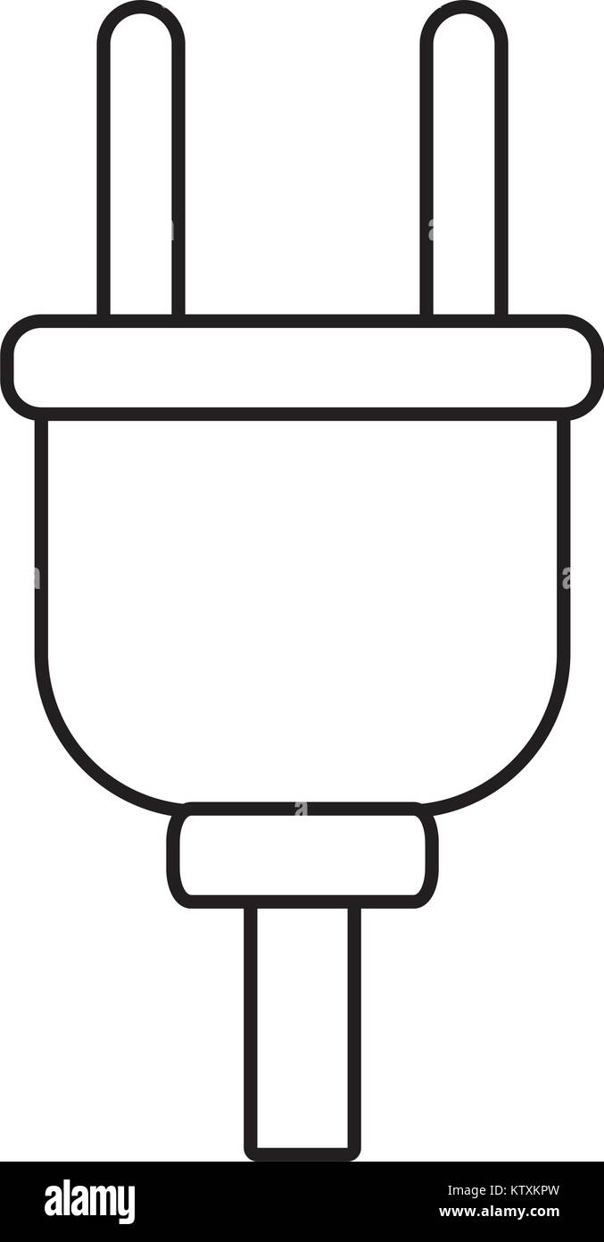 Electric plug isolated Stock Vector Image & Art - Alamy