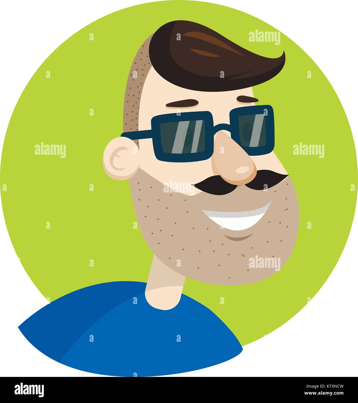 Bearded unshaved Stock Vector Images Alamy