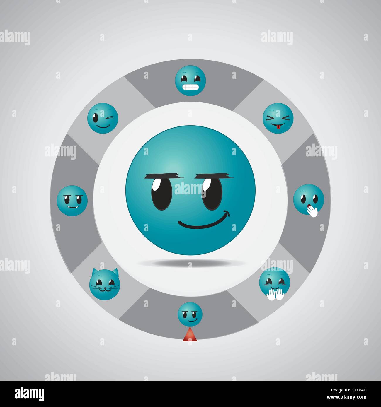 Social media emoticon design Stock Vector