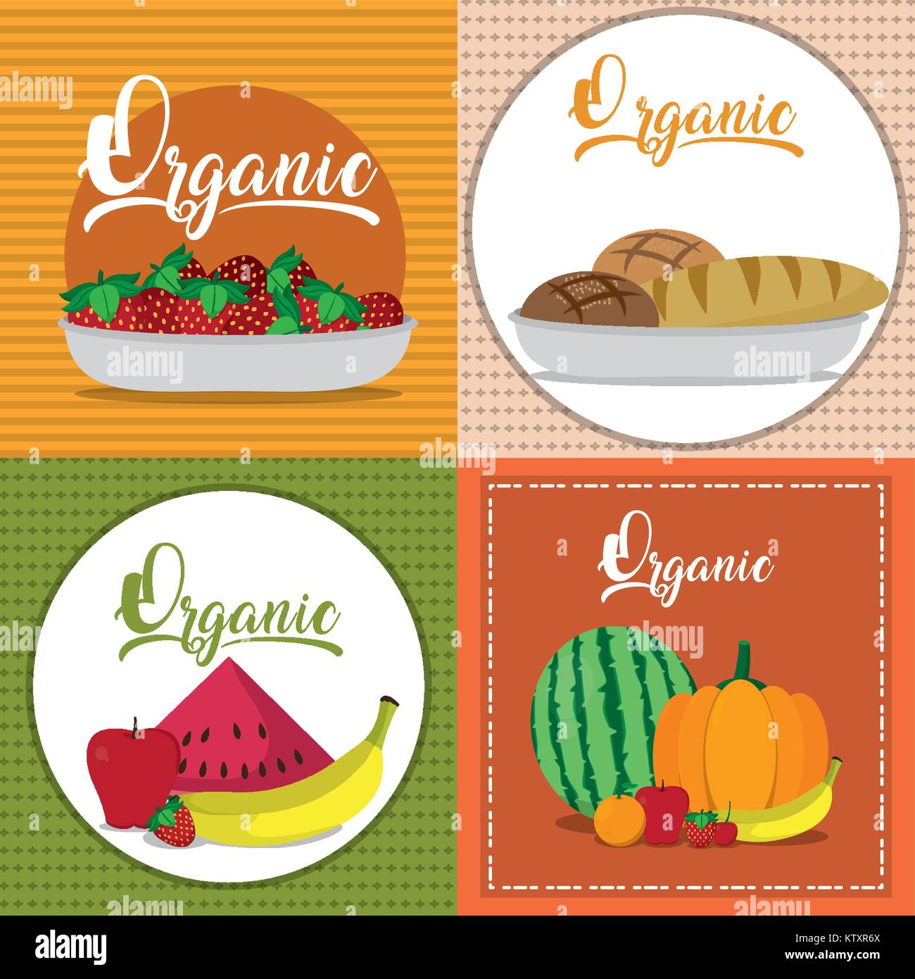 Organic food design Stock Vector Image & Art - Alamy