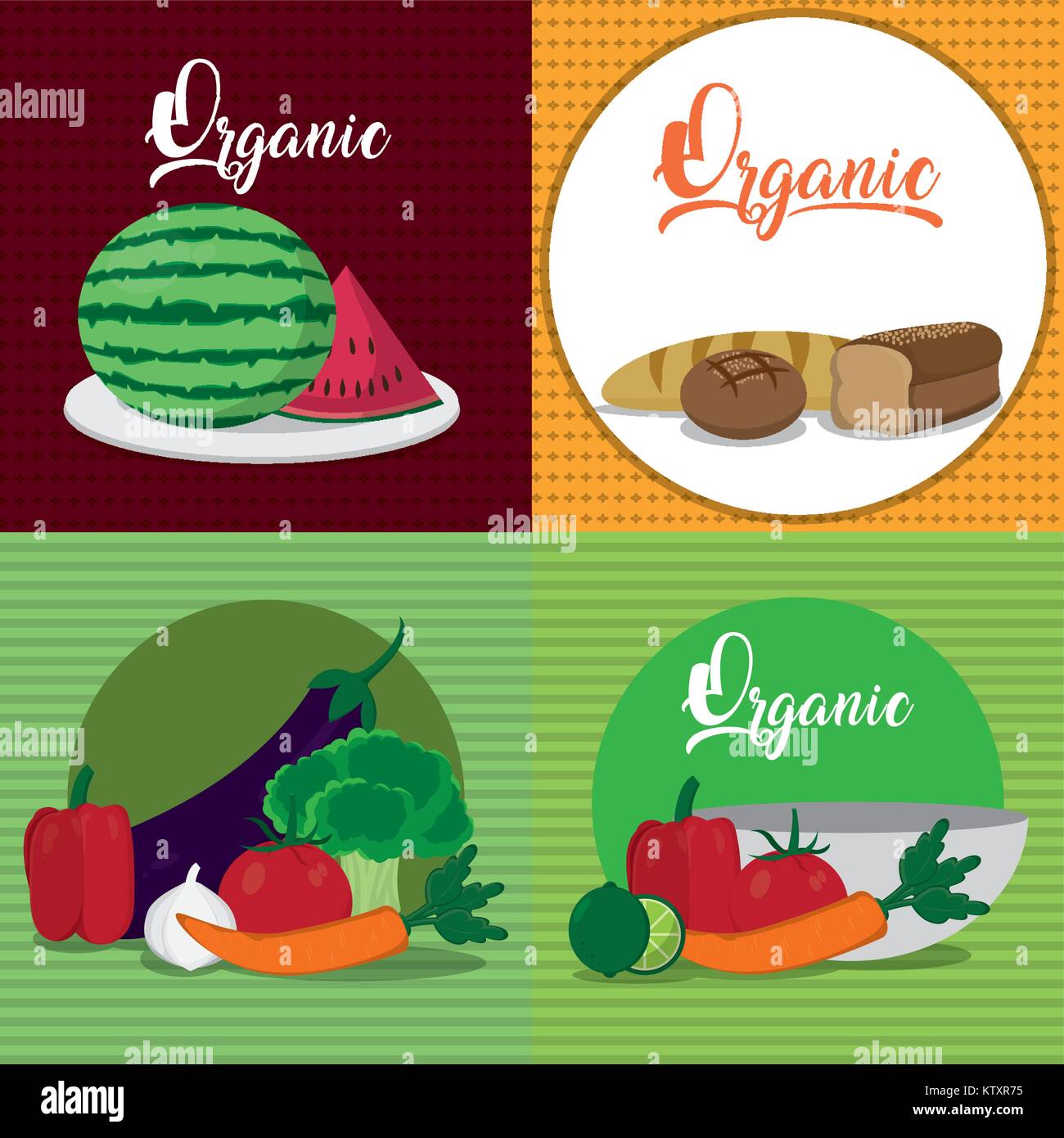 Organic food design Stock Vector Image & Art - Alamy
