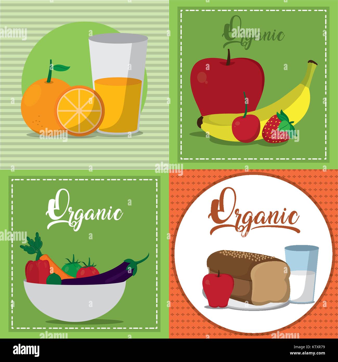 Organic food design Stock Vector Image & Art - Alamy