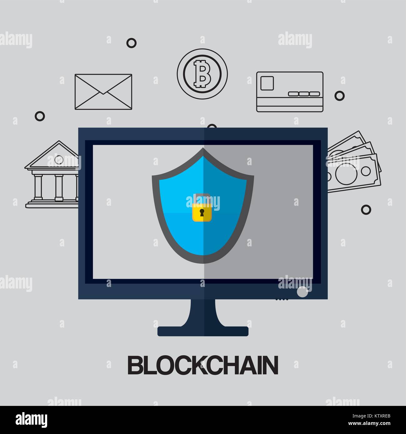 Blockchain Design Vector Blockchain concept design Stock Vector Image & Art - Alamy