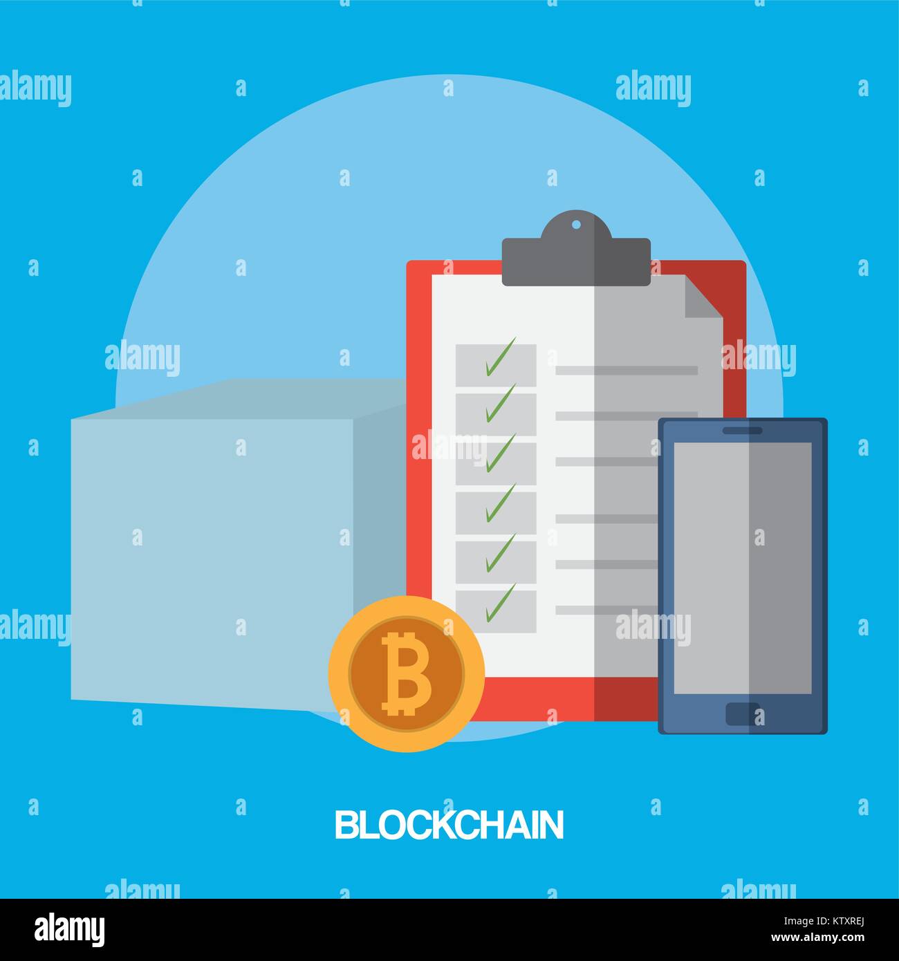Blockchain Design Vector Blockchain concept design Stock Vector Image & Art - Alamy