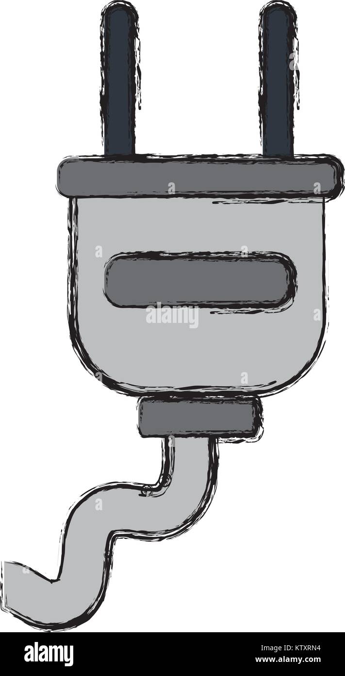 Electric plug isolated Stock Vector Image & Art - Alamy