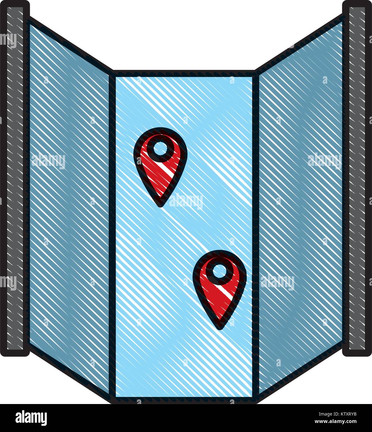 Map locations pins Stock Vector Image & Art - Alamy
