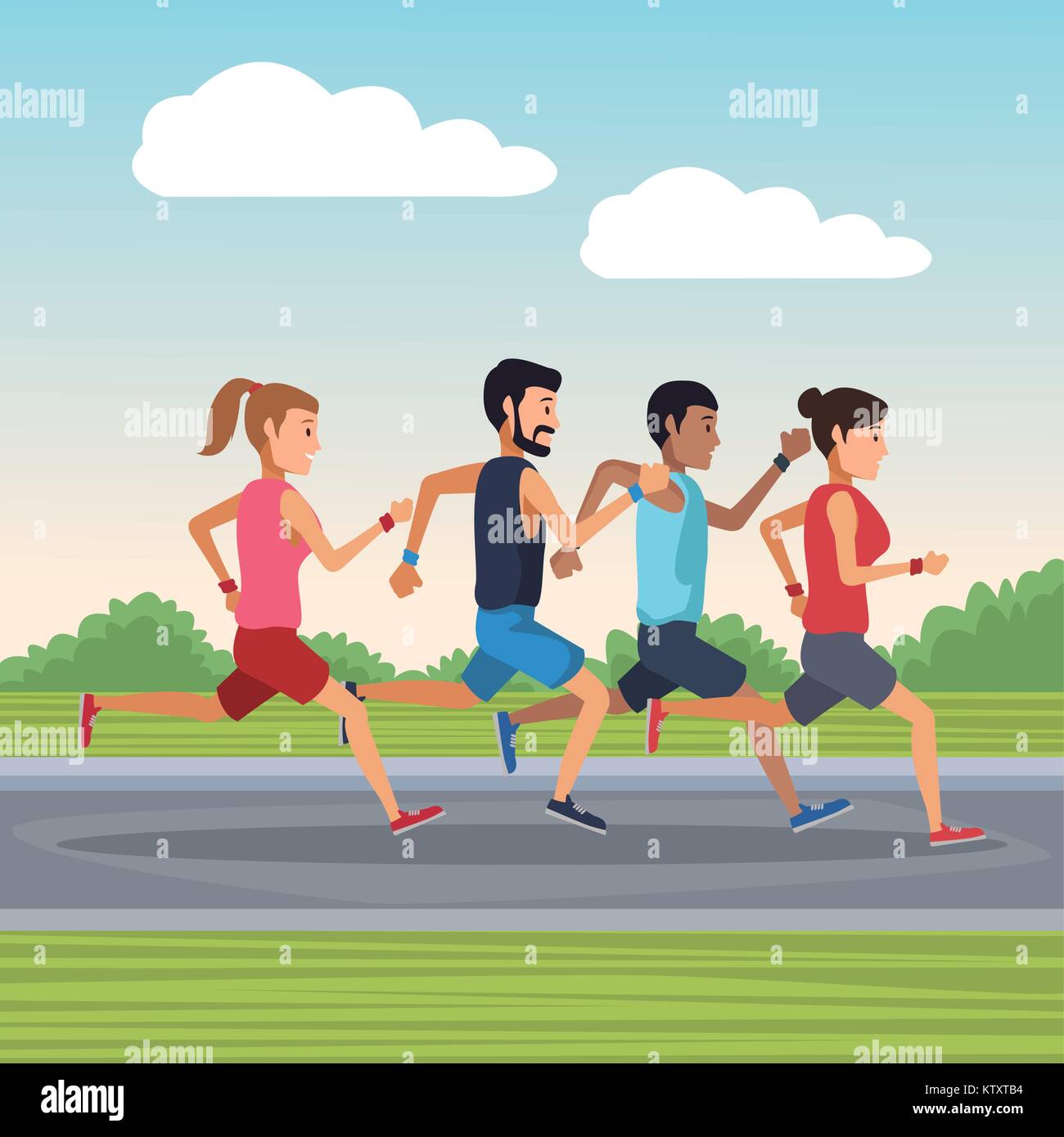 People Running Outside Stock Vector Image Art Alamy people-running-outside-stock-vector-image-art-alamy