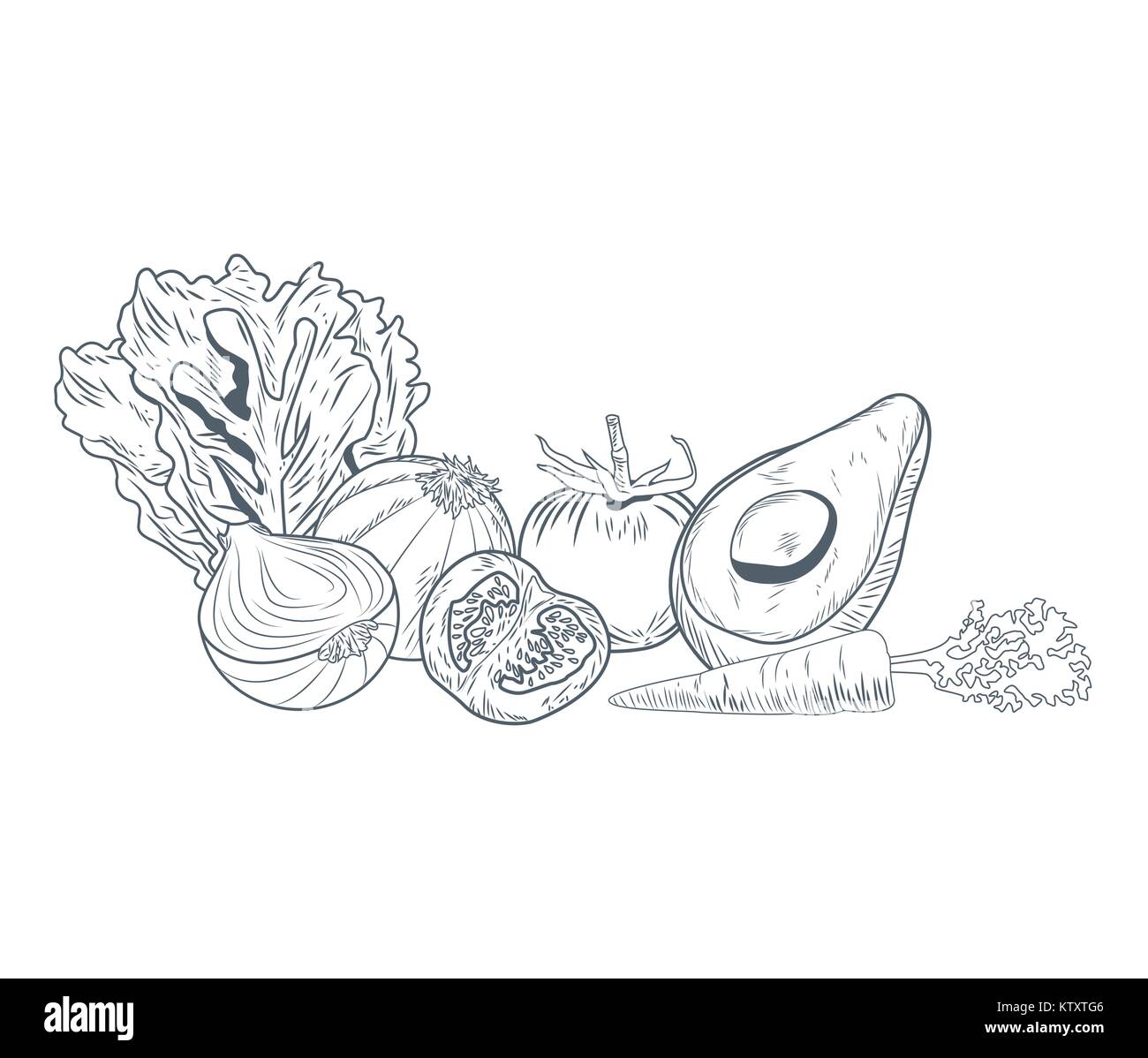 Vegetables hand draw art Stock Vector Image & Art Alamy
