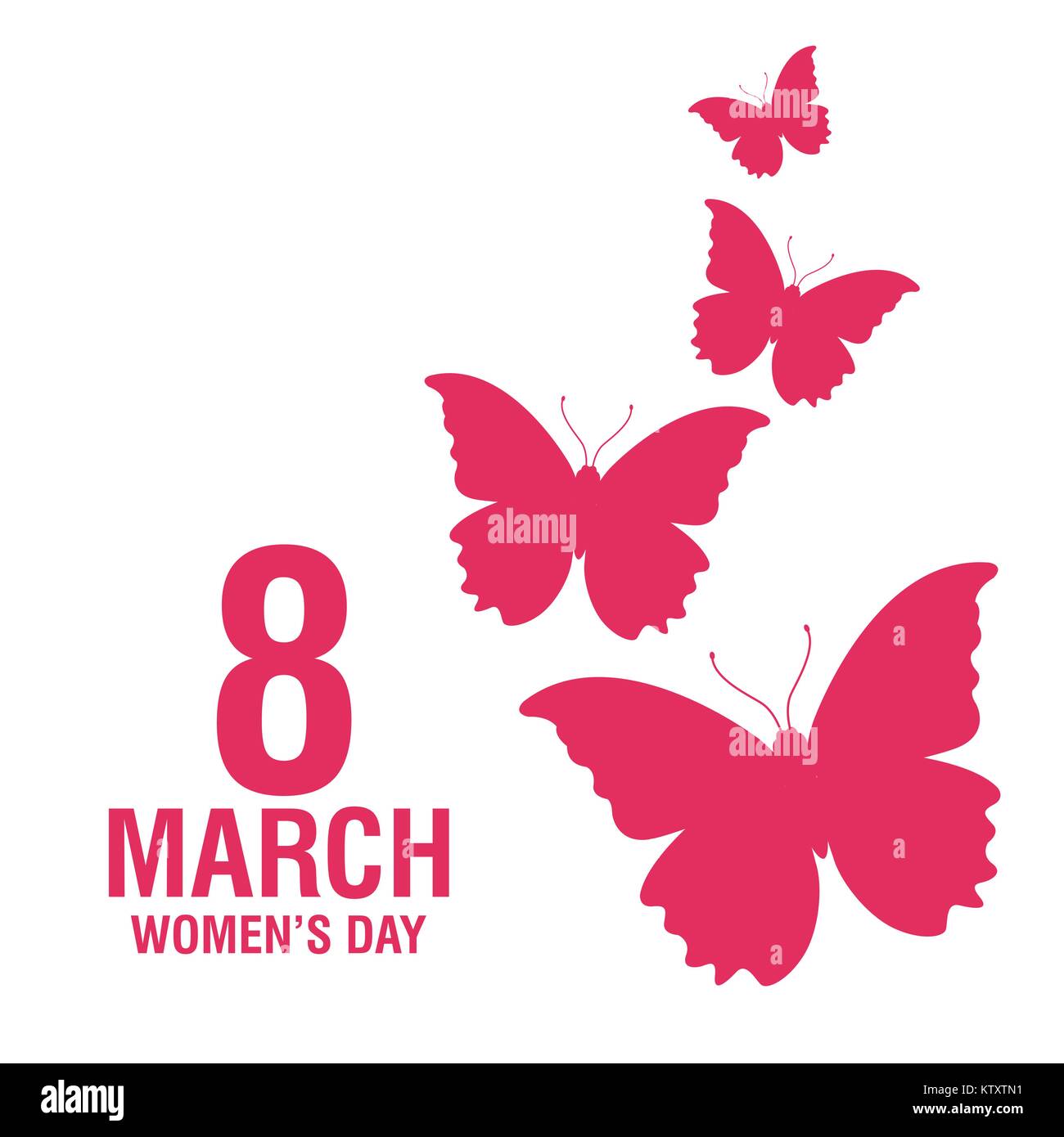 Womens day pink card Stock Vector Image & Art Alamy