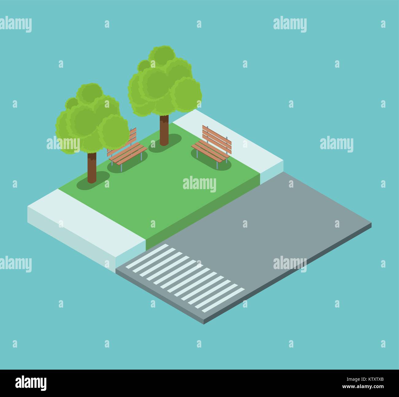 Isometric town 3d Stock Vector Image & Art - Alamy