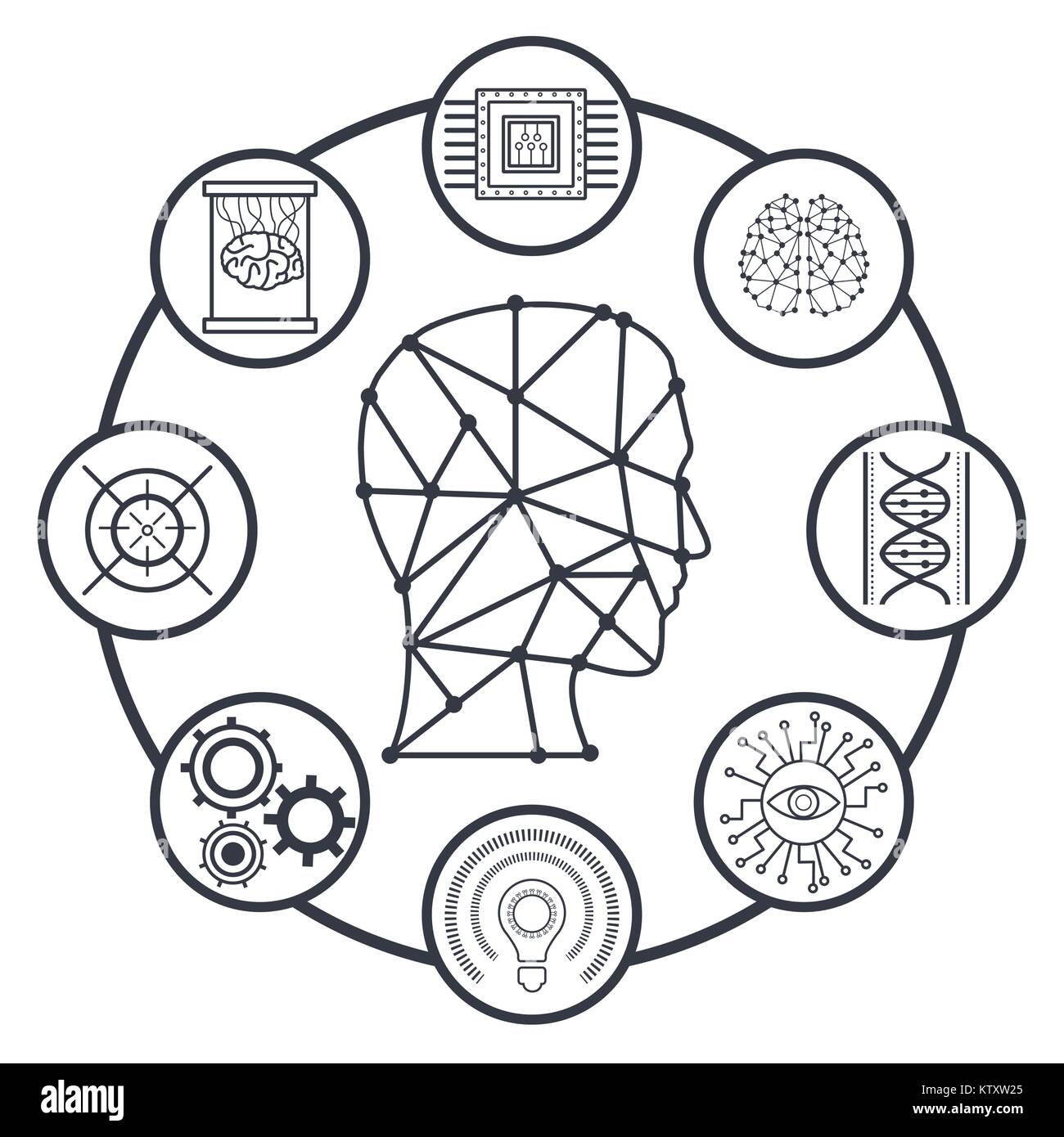 Robot artificial intelligence Stock Vector Image & Art - Alamy