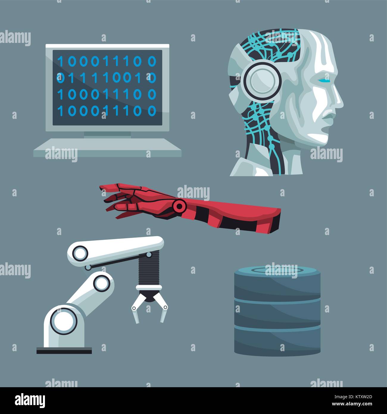 Robot artificial intelligence Stock Vector Image & Art - Alamy