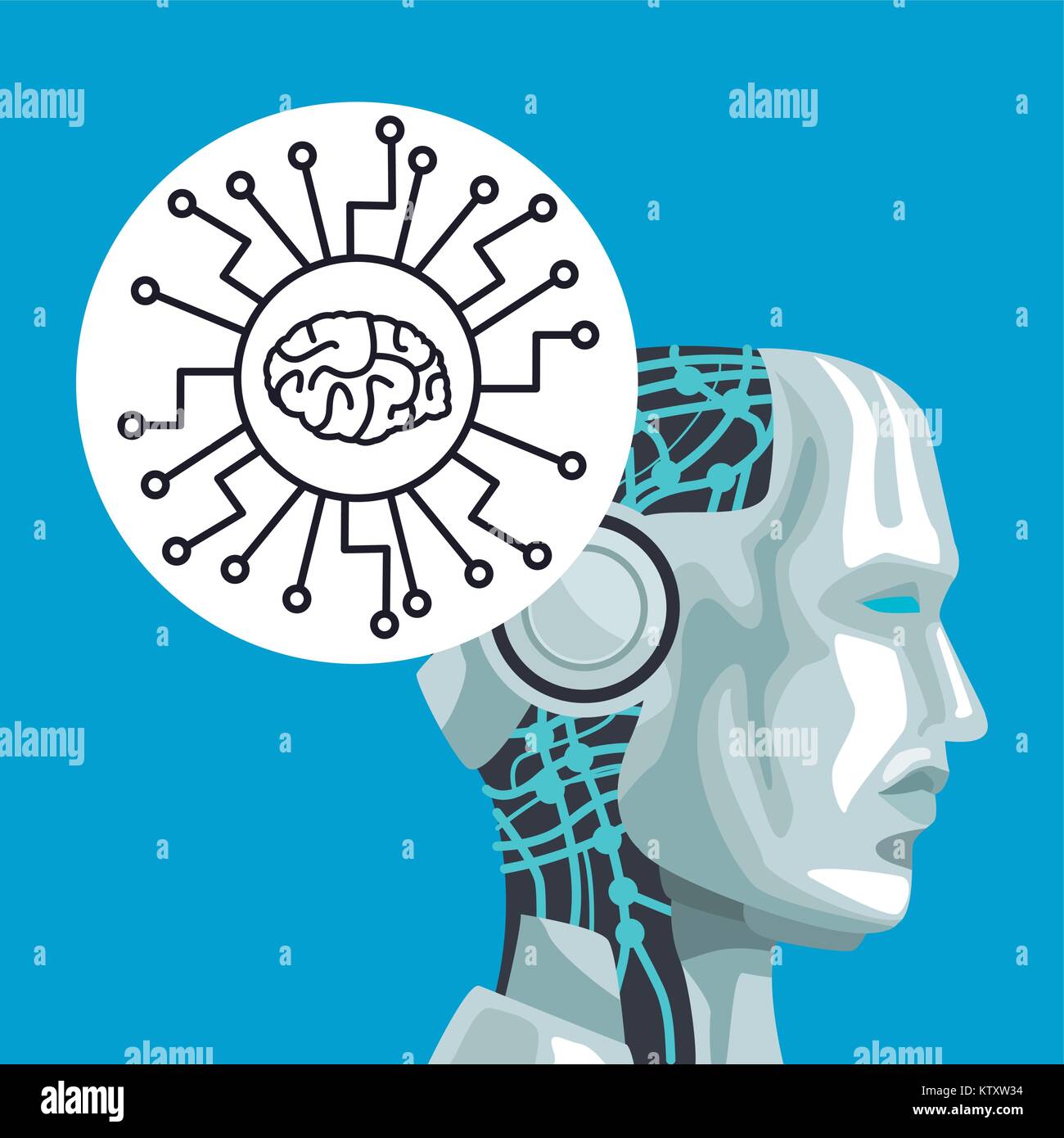 Robot artificial intelligence Stock Vector Image & Art - Alamy