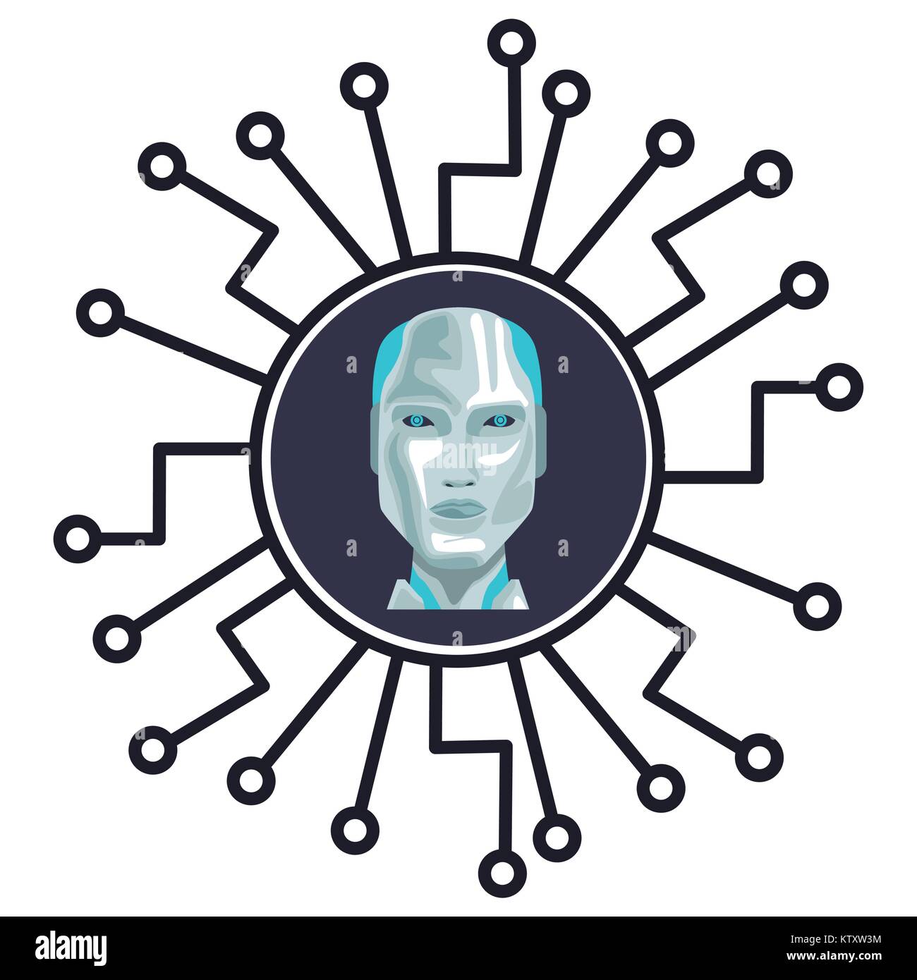 Robot artificial intelligence Stock Vector Image & Art - Alamy