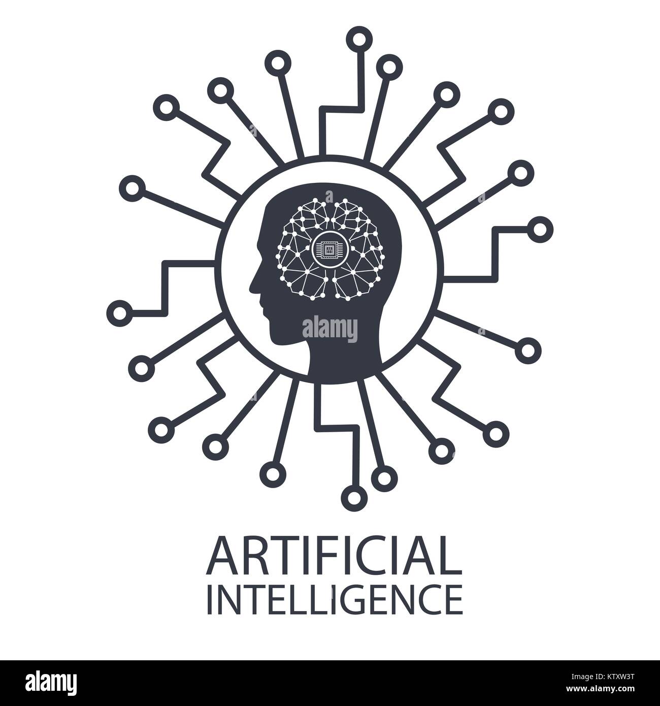 Robot artificial intelligence Stock Vector Image & Art - Alamy