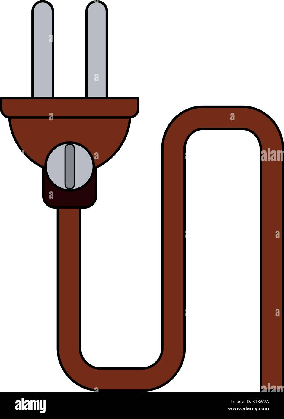 Electric plug isolated Stock Vector Image & Art - Alamy