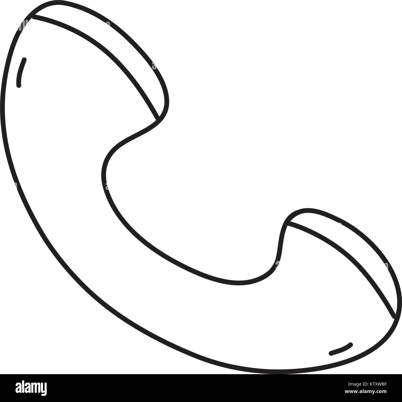 line phone sign to call mobile communication Stock Vector Image & Art ...