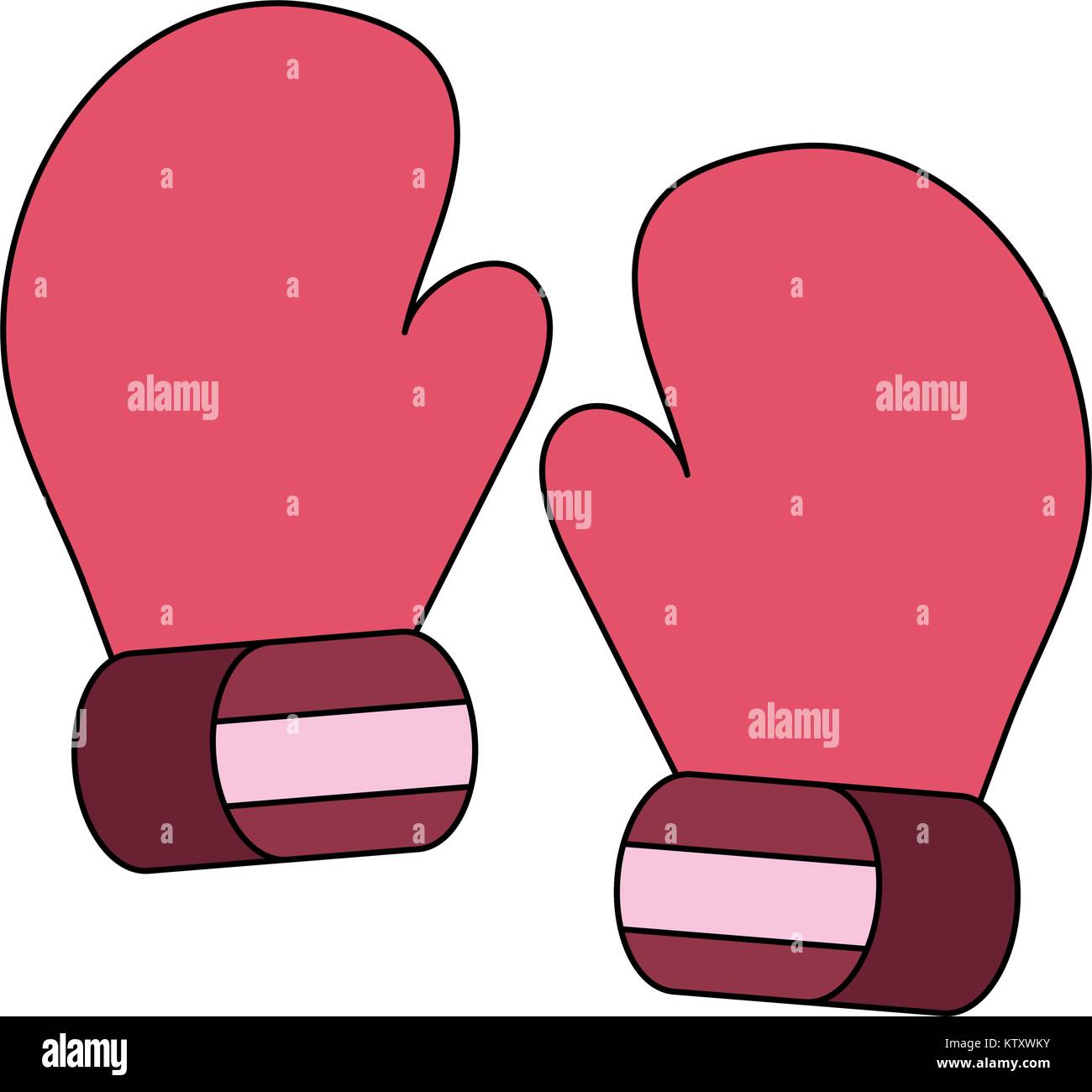 Boxing gloves isolated Stock Vector Image & Art - Alamy