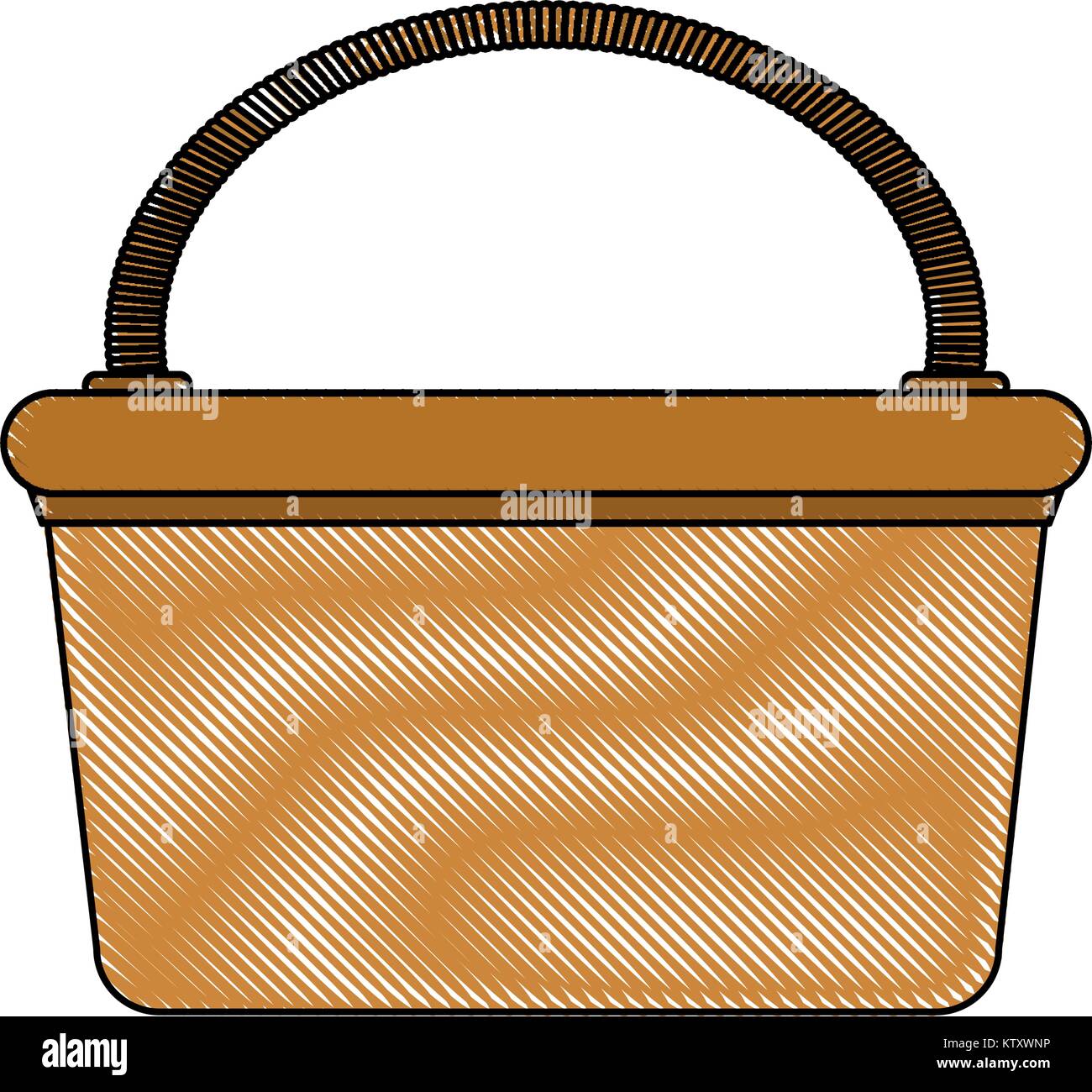 Picnic basket isolated Stock Vector Image & Art - Alamy