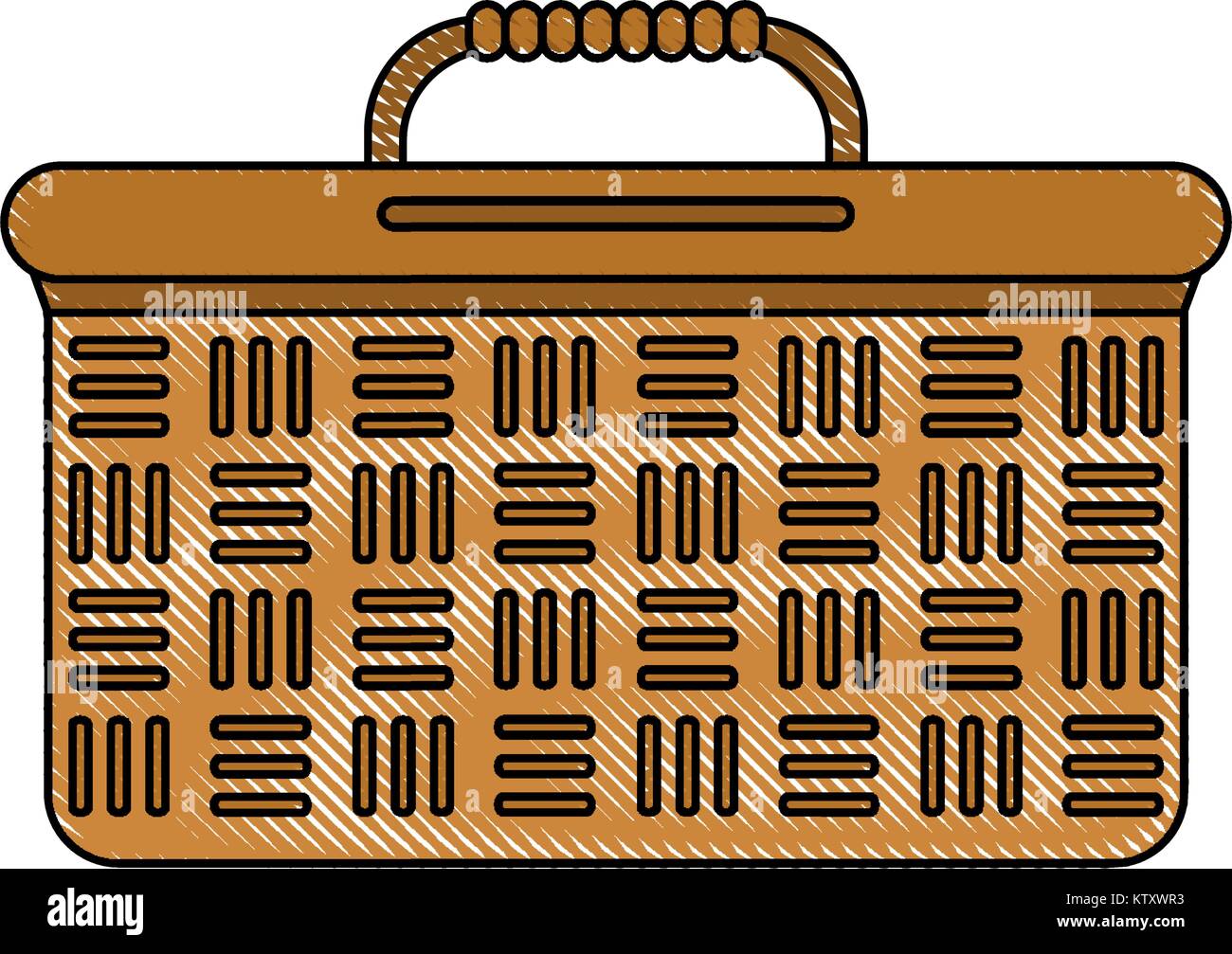 Picnic basket isolated Stock Vector Image & Art - Alamy