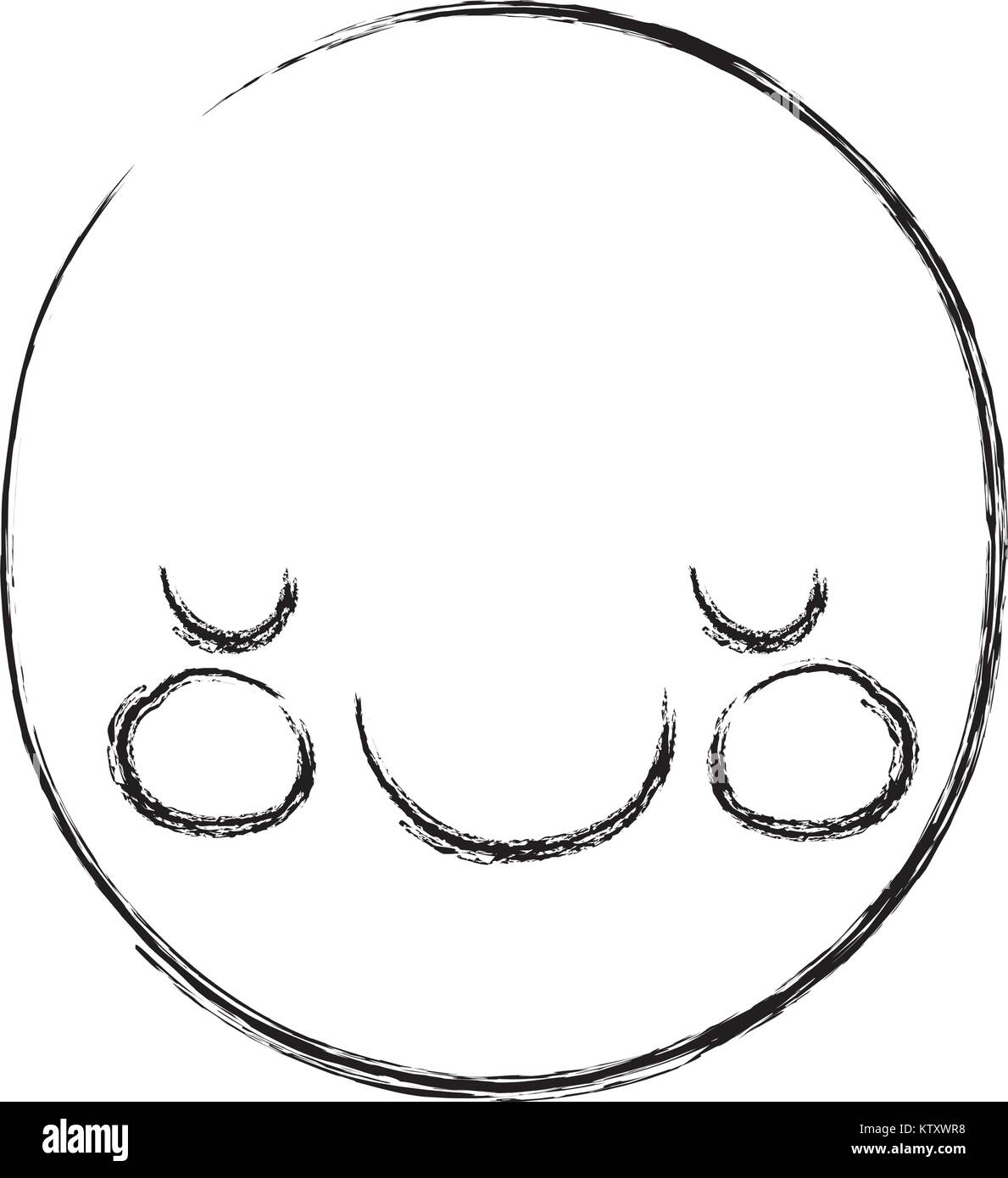 figure kawaii cute happy face expression Stock Vector Image & Art - Alamy