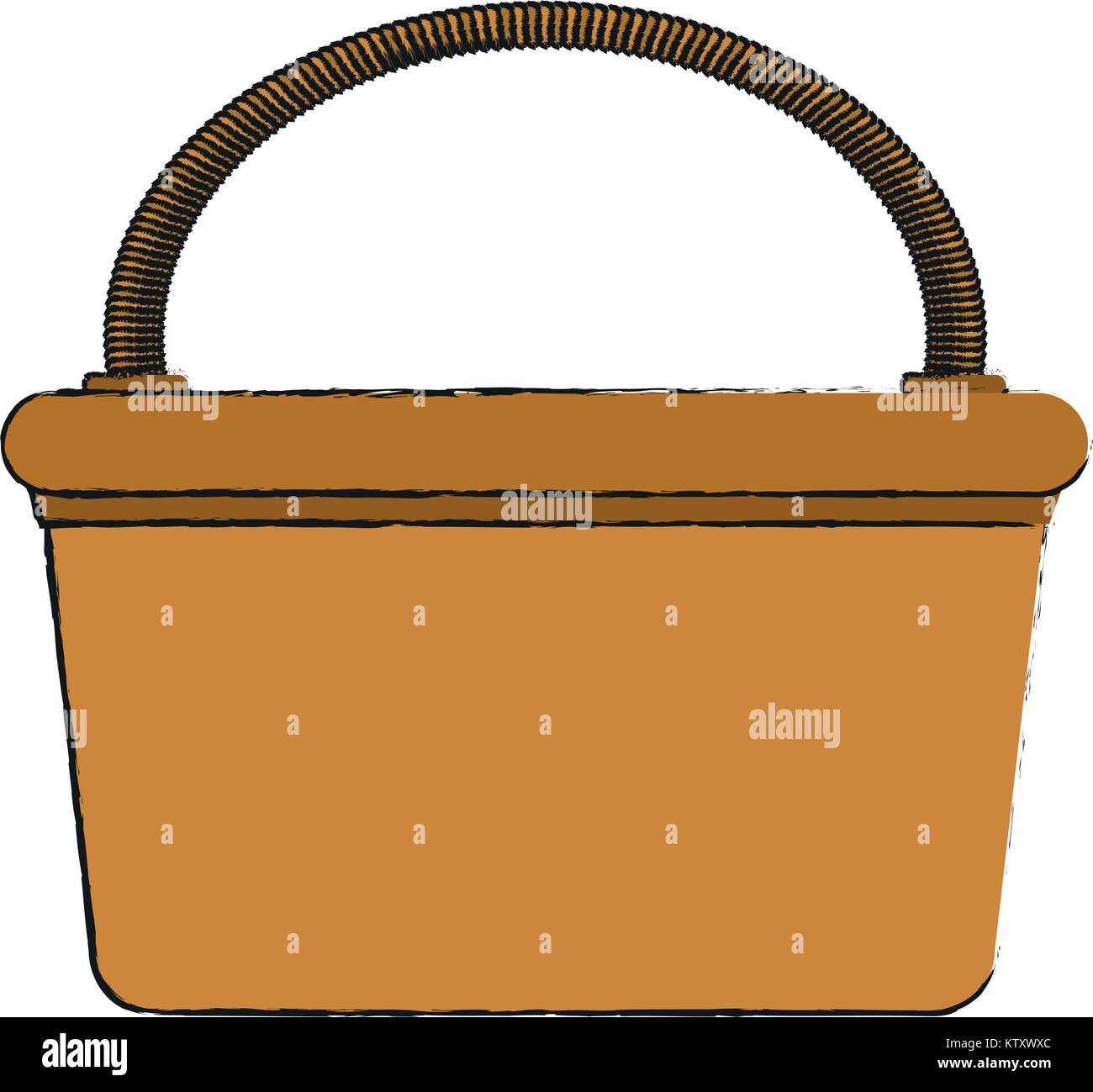 Picnic basket isolated Stock Vector Image & Art - Alamy