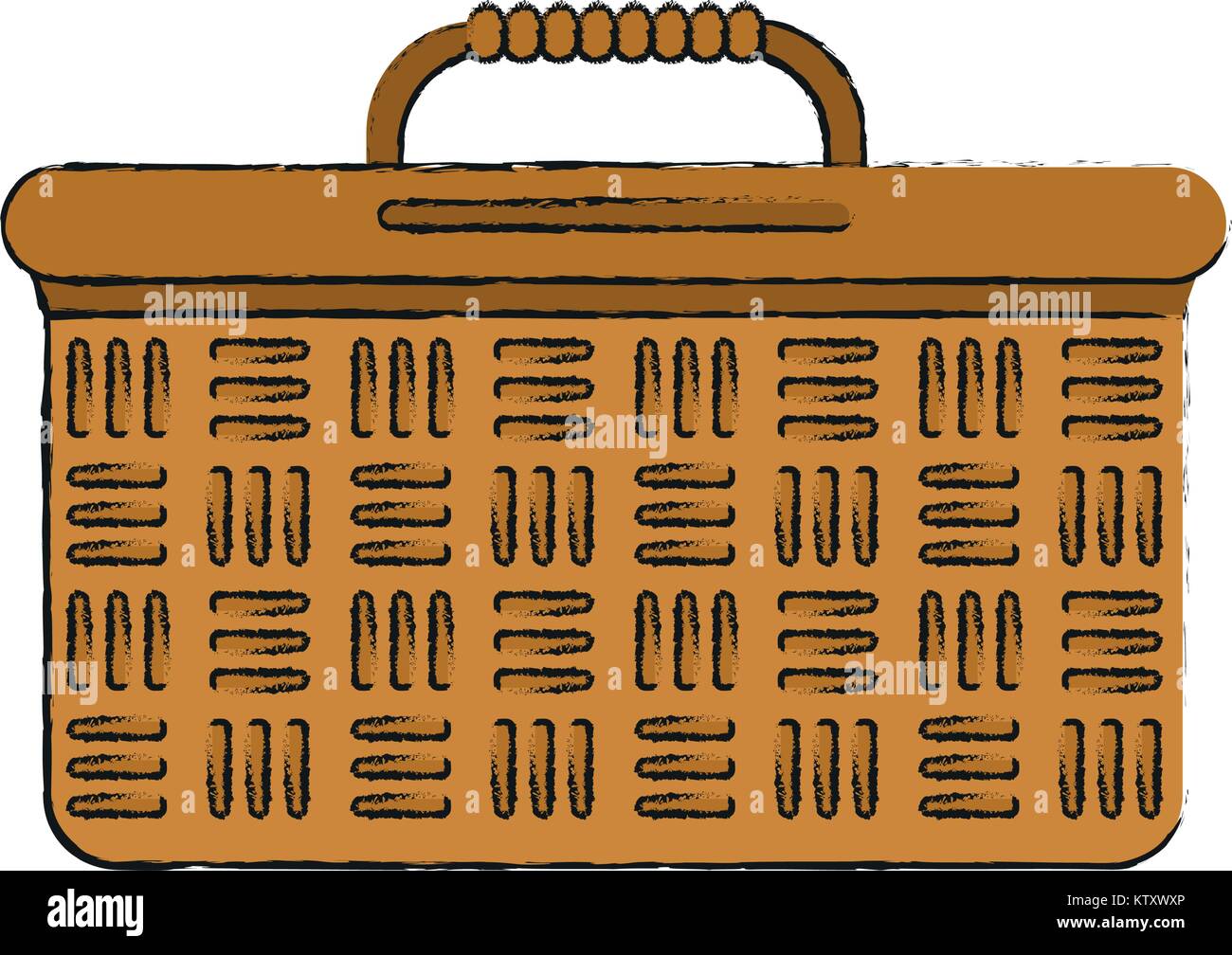 Picnic basket isolated Stock Vector Image & Art - Alamy