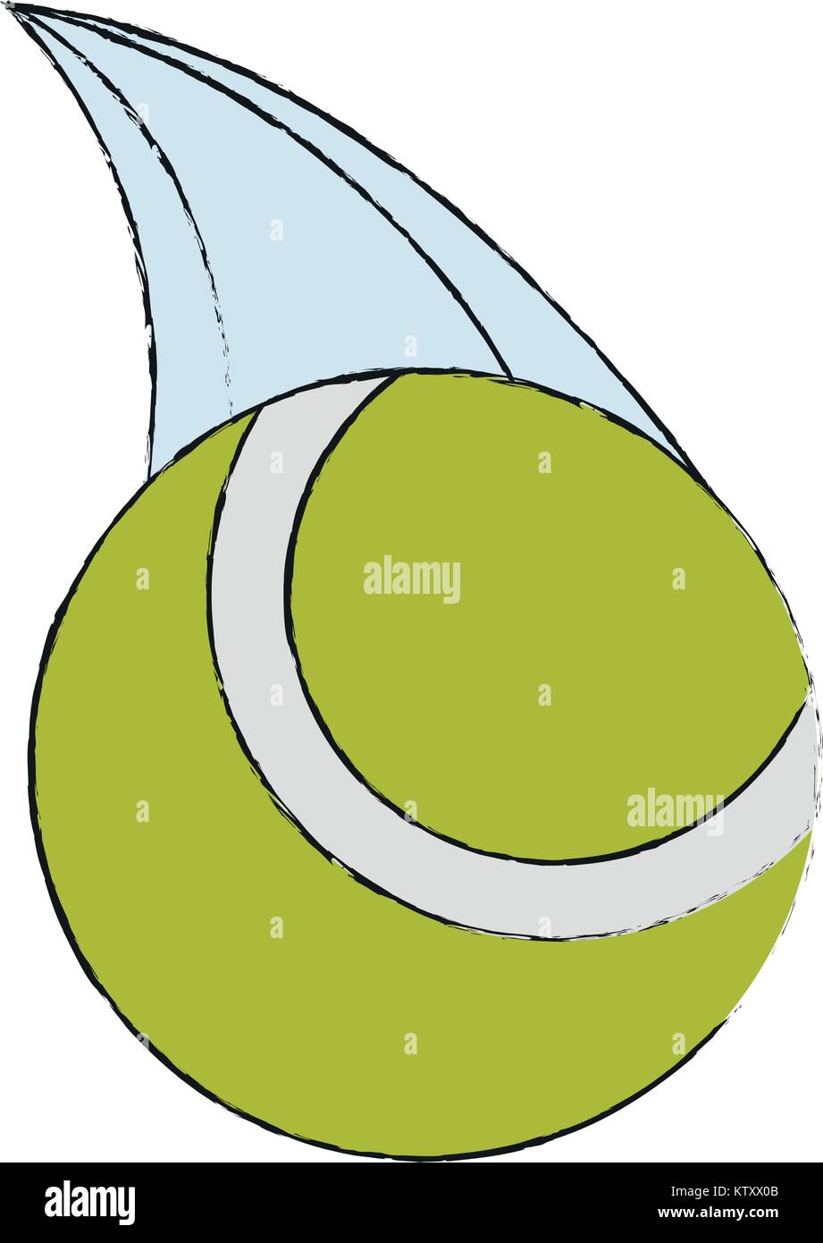 Tennis ball isolated Stock Vector Image & Art - Alamy