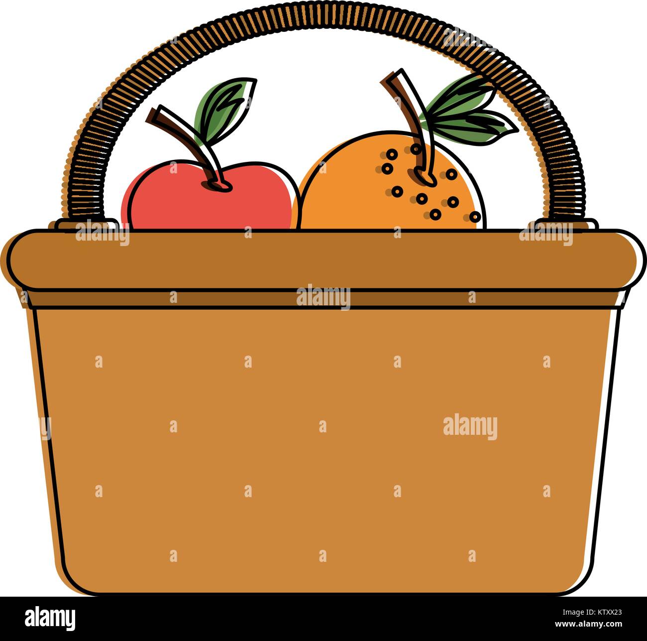 Picnic basket isolated Stock Vector Image & Art - Alamy