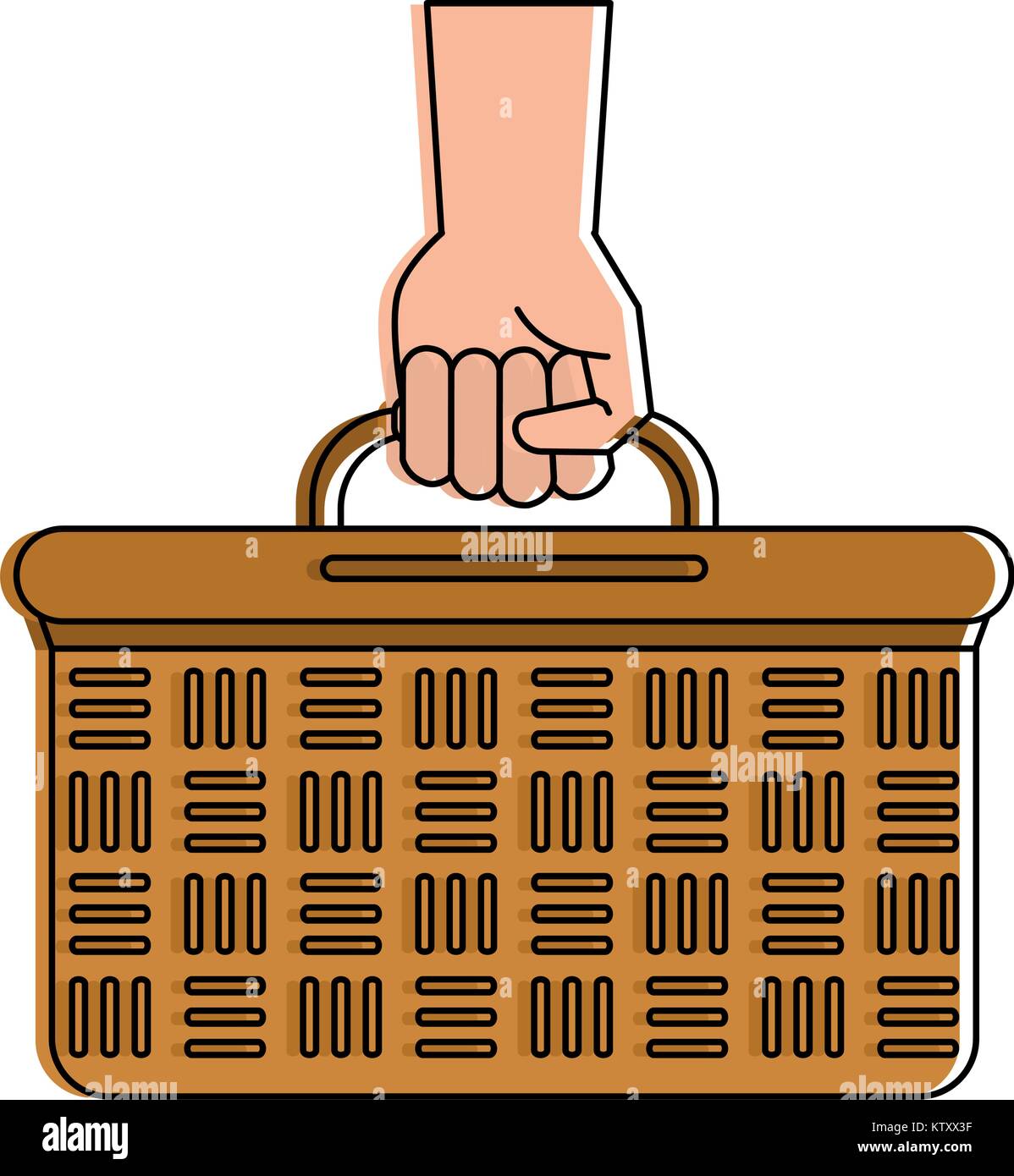 Picnic basket isolated Stock Vector Image & Art - Alamy