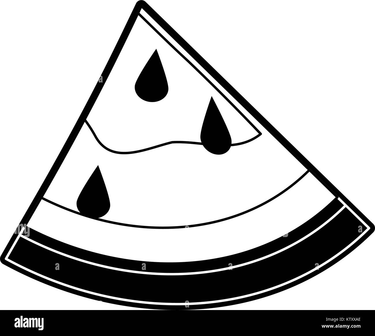 Watermelon sliced Black and White Stock Photos & Images - Alamy