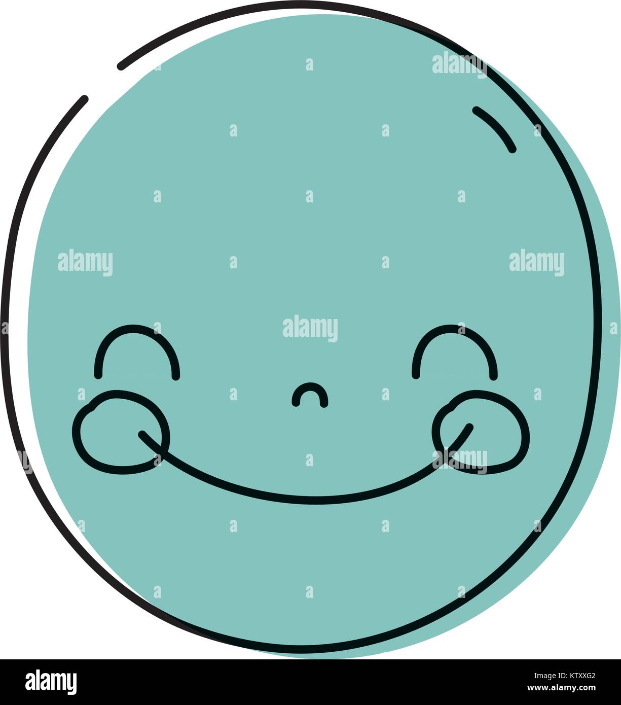 color face cute happy kawaii expression Stock Vector Image & Art - Alamy