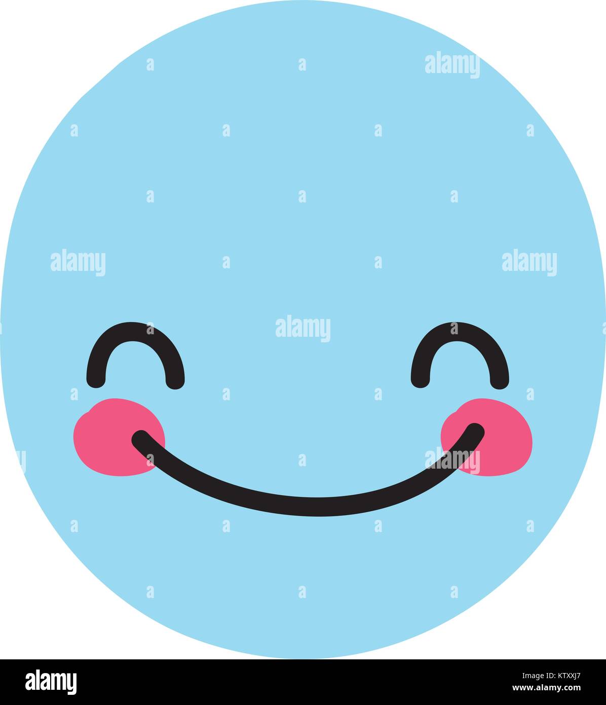 colorful face cute happy kawaii expression Stock Vector Image & Art - Alamy