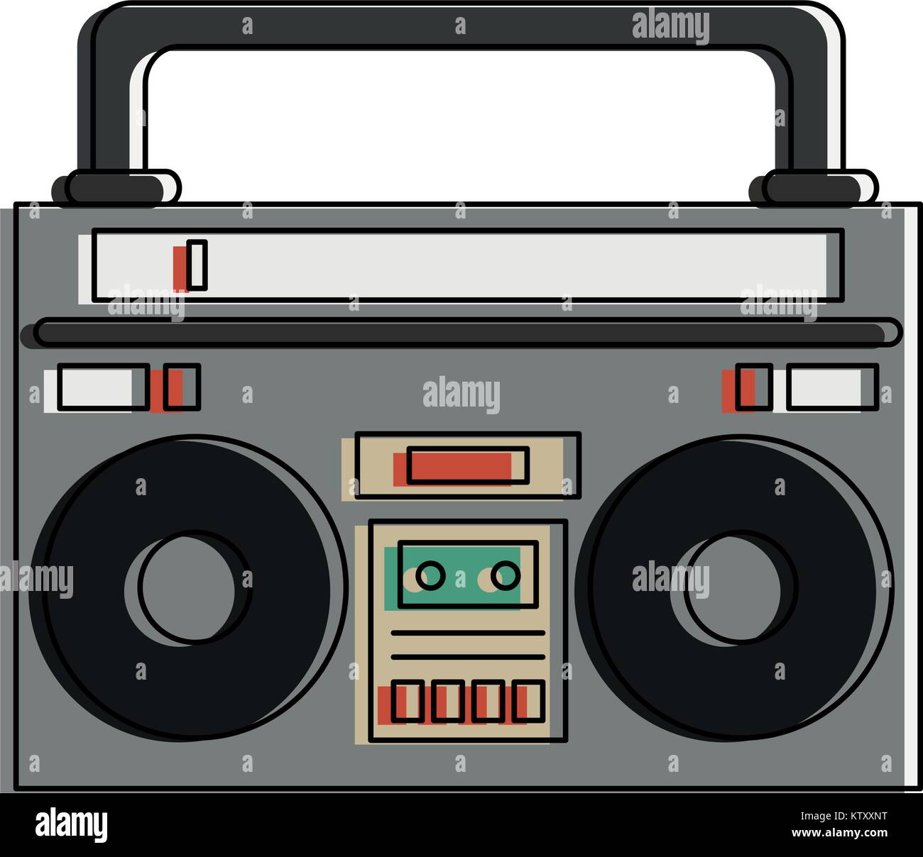 Old radio stereo Stock Vector Image & Art - Alamy