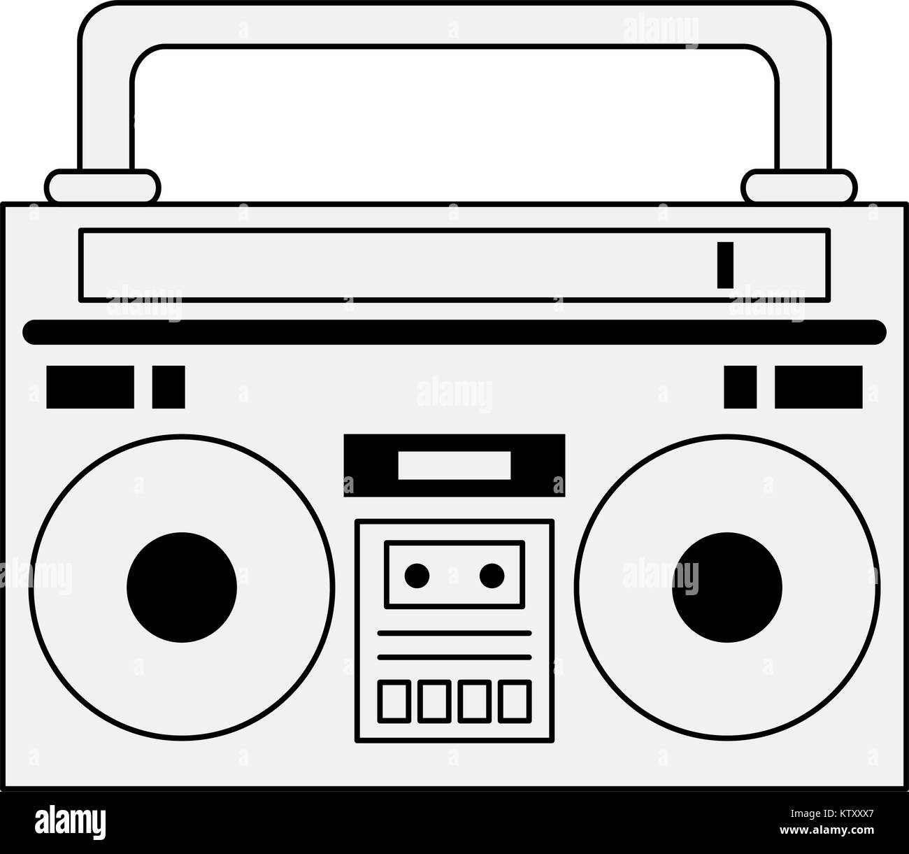 Old radio stereo Stock Vector Image & Art - Alamy