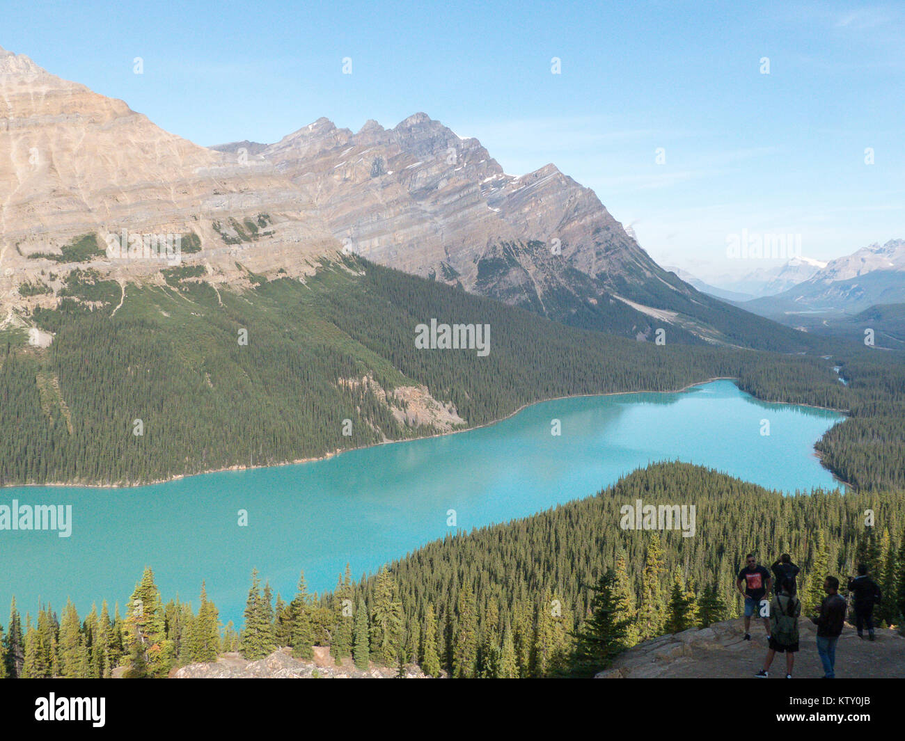 Alberta in Canada: Peyto Lake from Bow Summit Stock Photo - Alamy