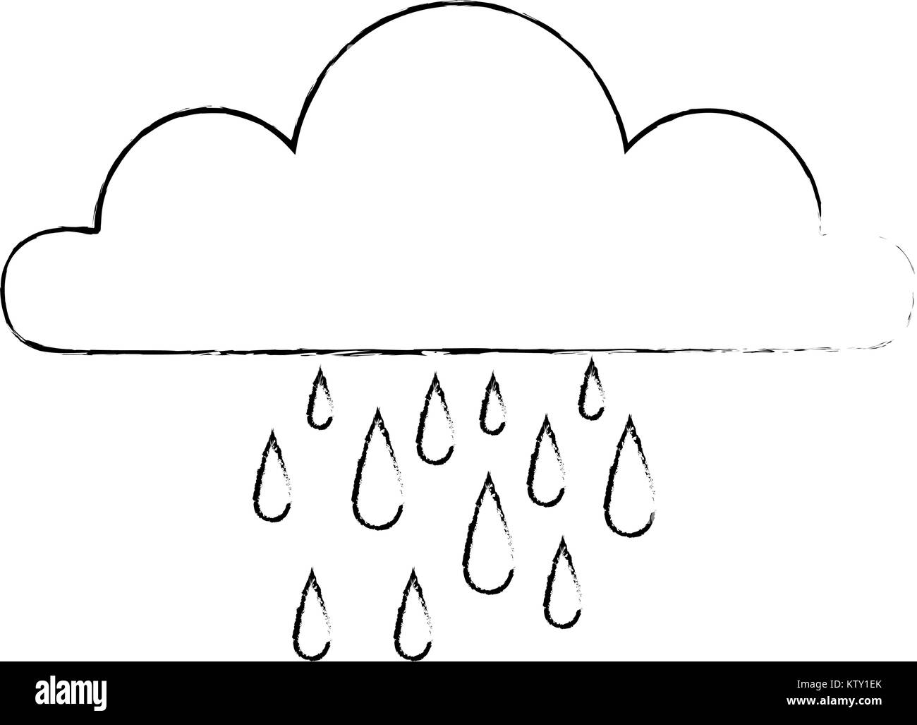 weather cloud rainy icon Stock Vector Image & Art - Alamy