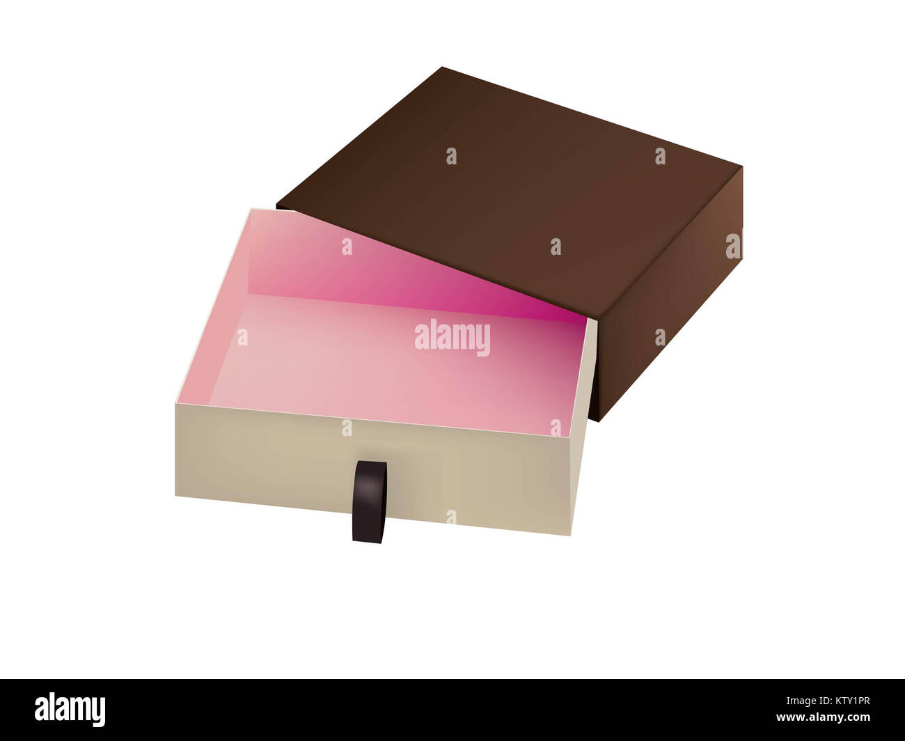 Packaging boxes with different sizes on white background Stock Photo