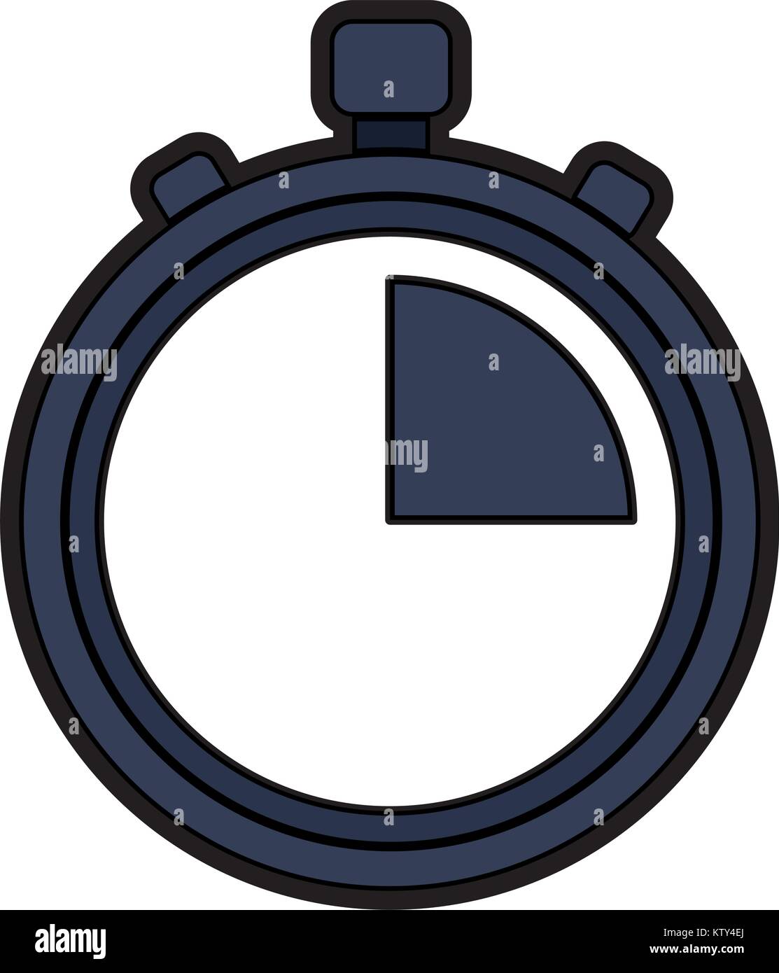 stopwatch or chronometer time icon image Stock Vector Image & Art - Alamy