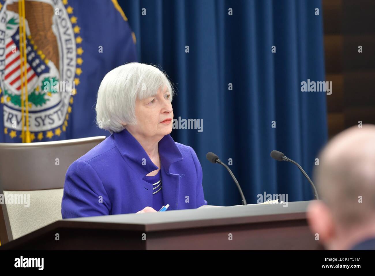 U S Federal Reserve System Board Of Governors Chair Janet Yellen