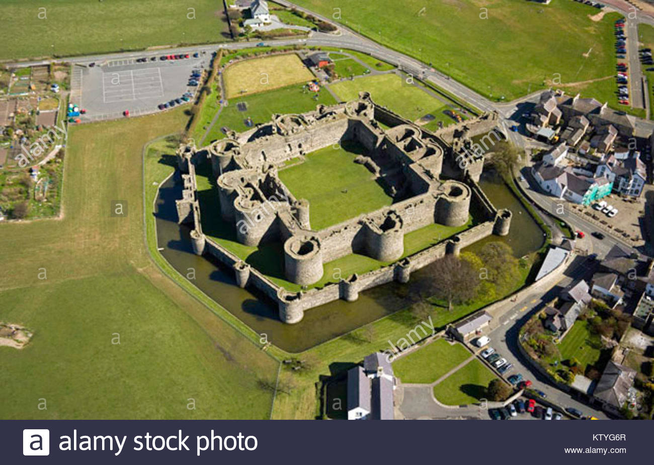 Beaumaris Castle Aerial Stock Photos & Beaumaris Castle Aerial Stock ...