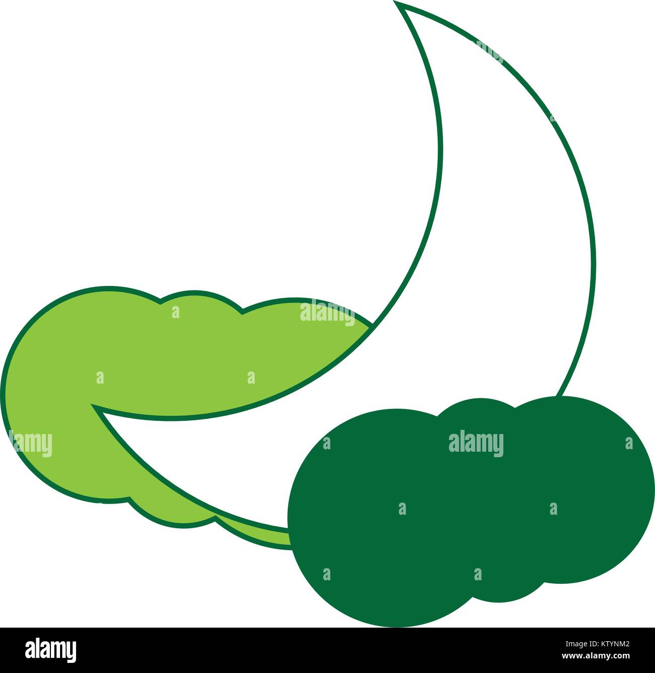 moon and clouds icon Stock Vector Image & Art - Alamy