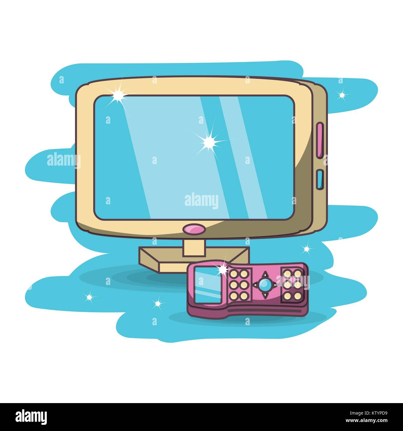 modern wide screen television Stock Vector Image & Art - Alamy