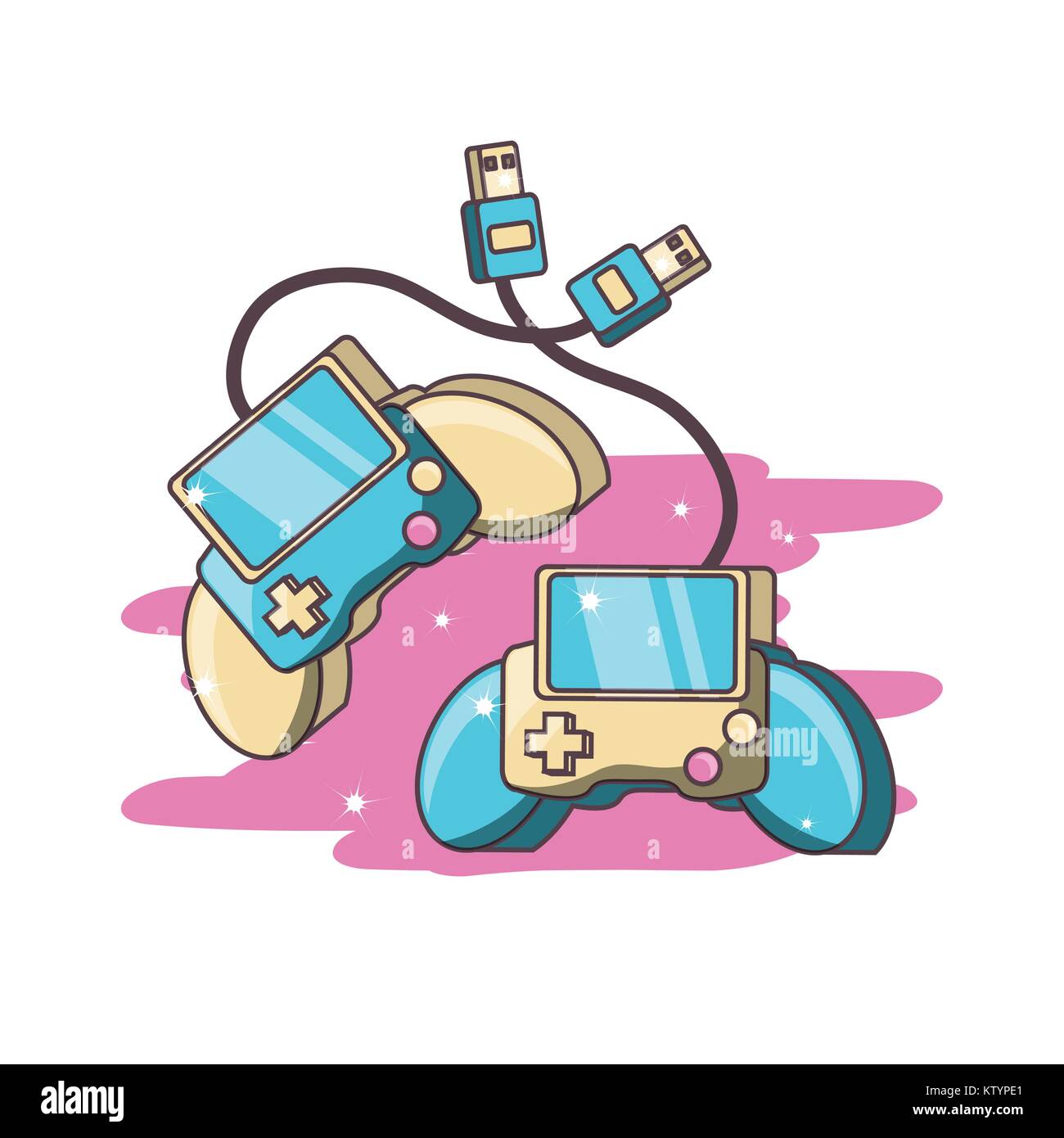 video game controllers Stock Vector Image & Art - Alamy