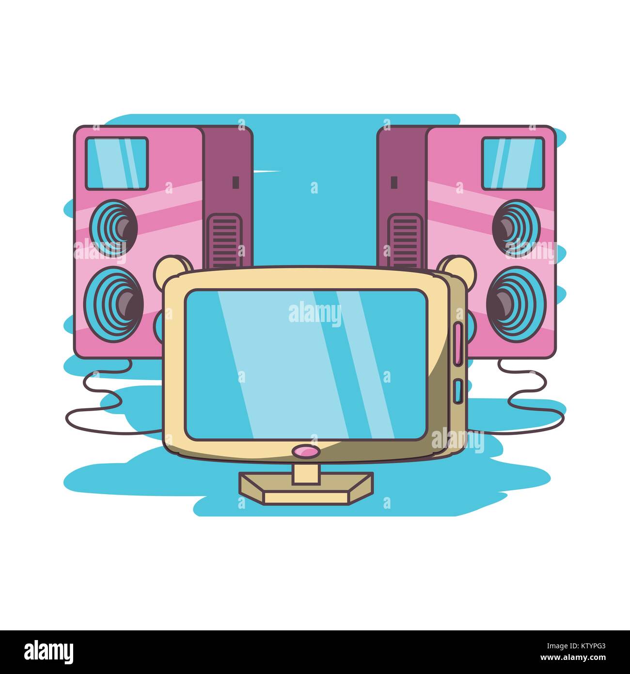 modern wide screen television Stock Vector Image & Art - Alamy